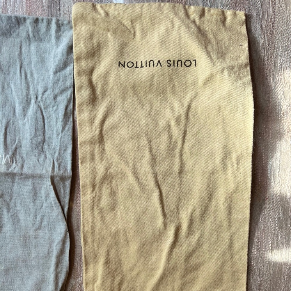 Louis Vuitton dust bag & Manolo dust bag bundle deal authentic bag for shoes